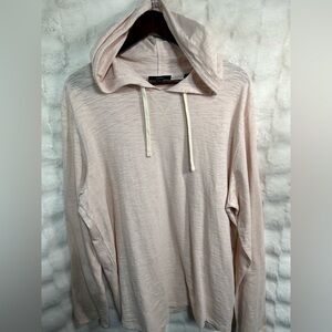 Vince Lightweight Cotton Hoodie Men’s XL Pale Pink